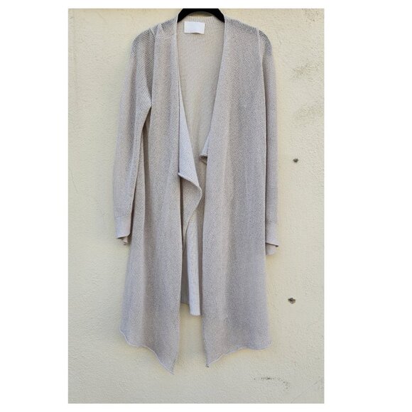 Zadig and Voltaire Daphnee Mesh Metallic Open Front Cardigan - Picture 2 of 6